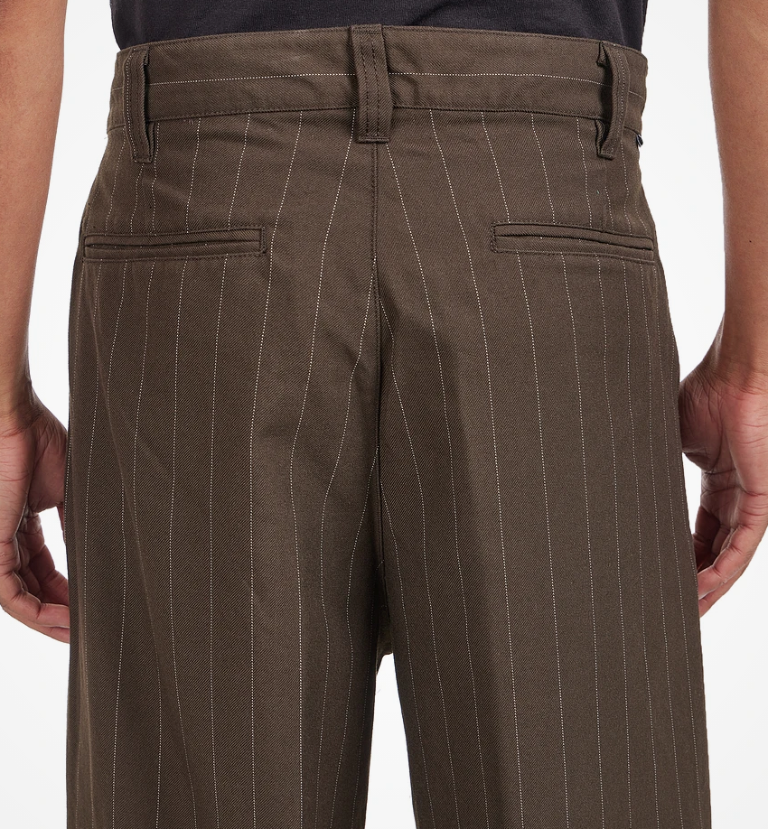 Obey Men Dean Stripe Pleated Trousers