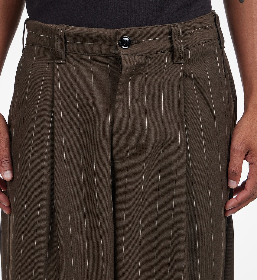 Obey Men Dean Stripe Pleated Trousers
