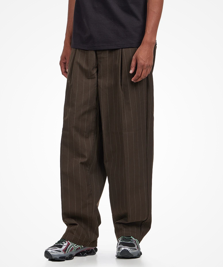 Obey Men Dean Stripe Pleated Trousers