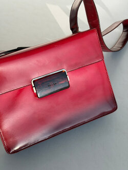 RR ARCHIVE Prada Militare Leather Shoulder Bag