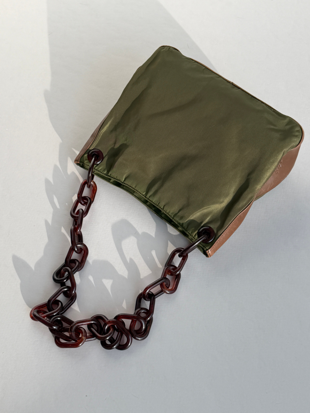 RR ARCHIVE Prada Ring Handle Nylon Bag
