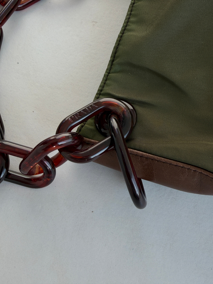 RR ARCHIVE Prada Ring Handle Nylon Bag