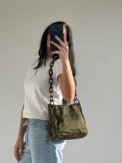 RR ARCHIVE Prada Ring Handle Nylon Bag