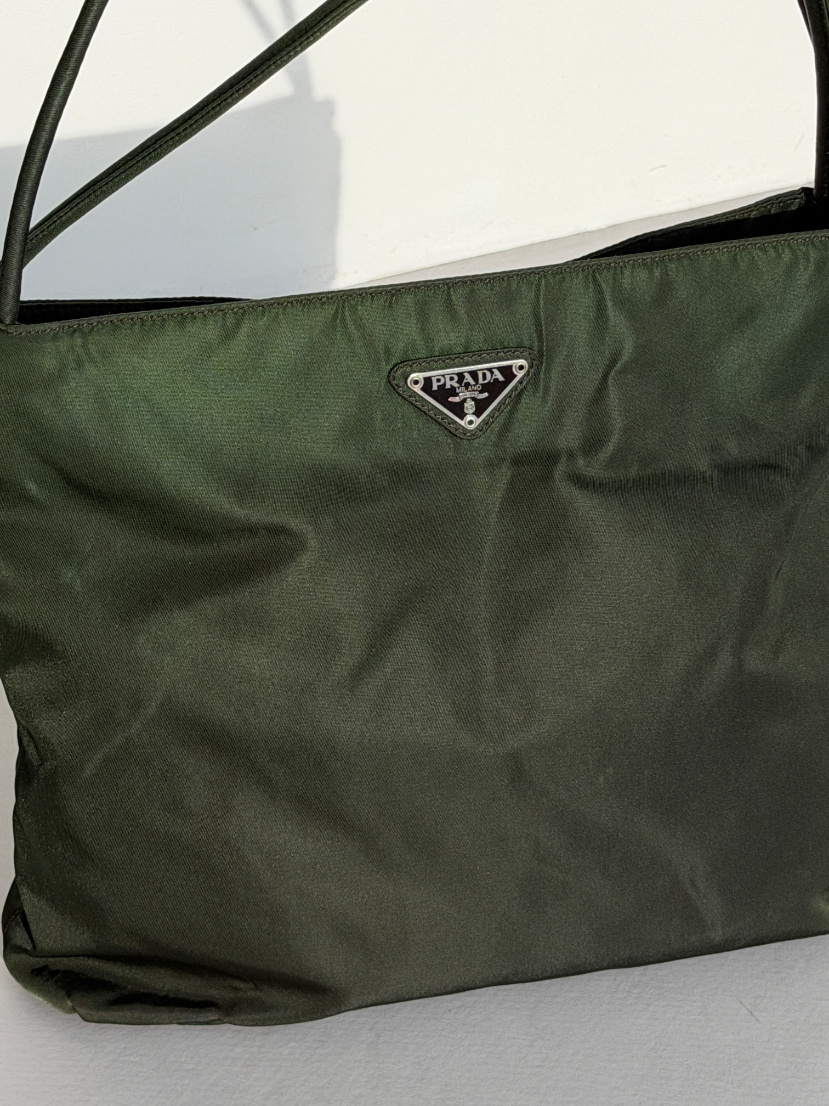 RR ARCHIVE Prada Nylon Tessuto Double Handle Bag