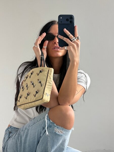 RR ARCHIVE Prada Nylon Tessuto Appliqué Mini Bag