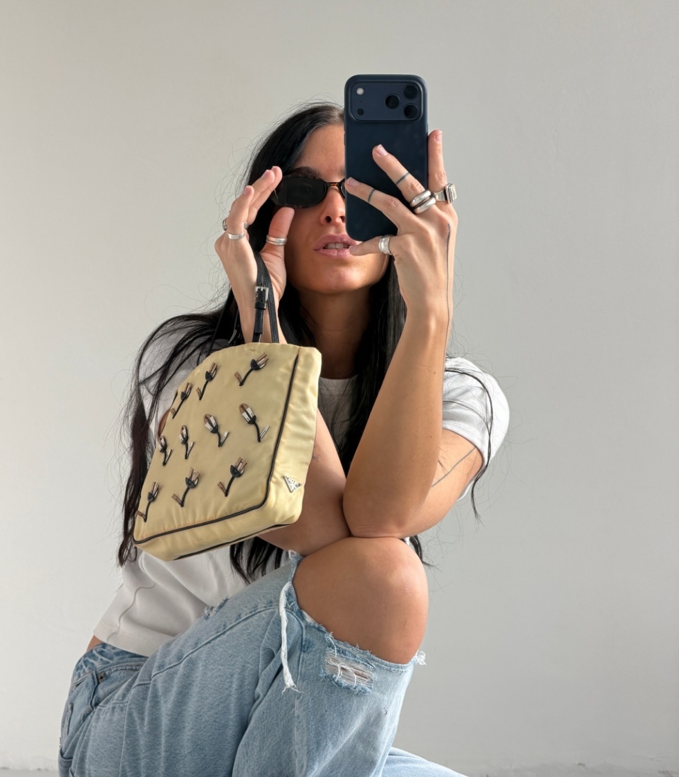 RR ARCHIVE Prada Nylon Tessuto Appliqué Mini Bag