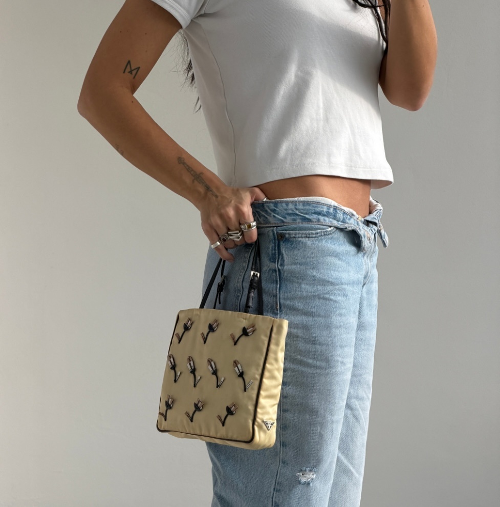 RR ARCHIVE Prada Nylon Tessuto Appliqué Mini Bag