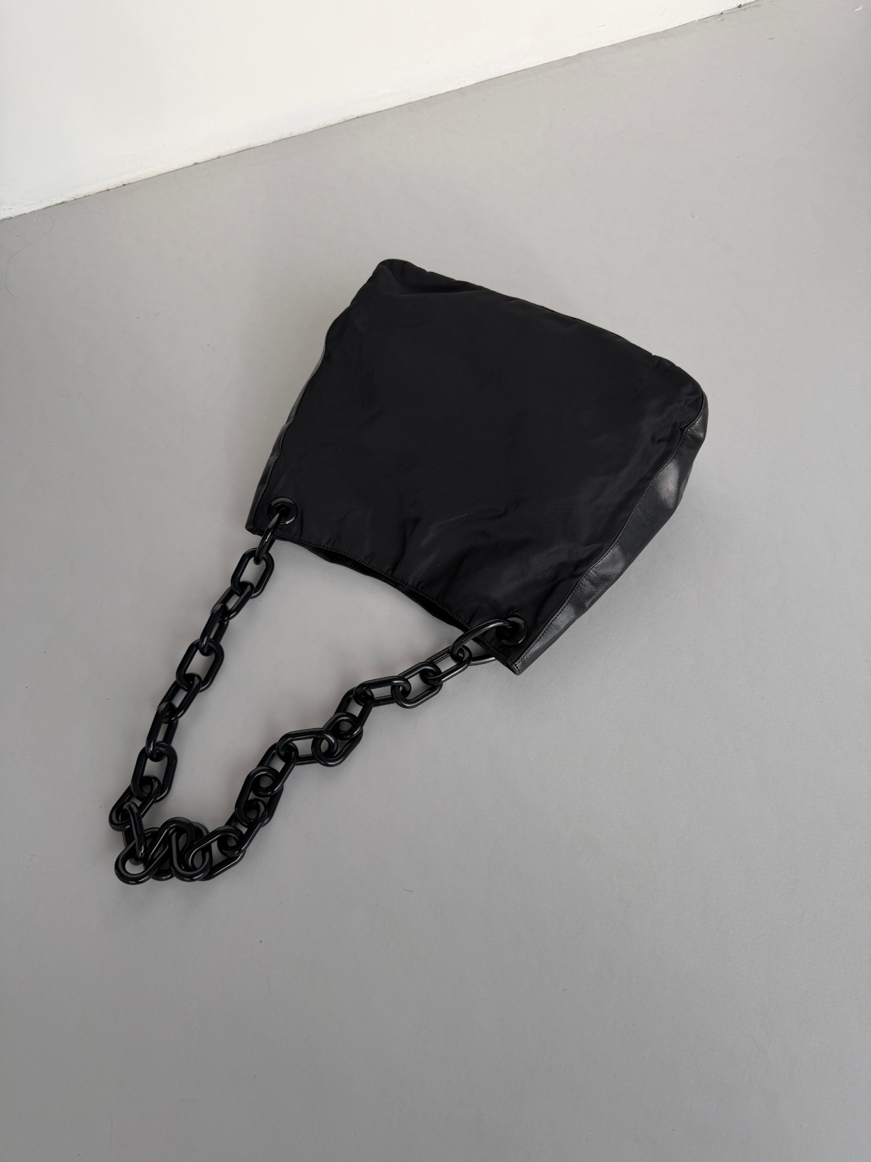 RR ARCHIVE Prada Ring Handle Nylon Bag