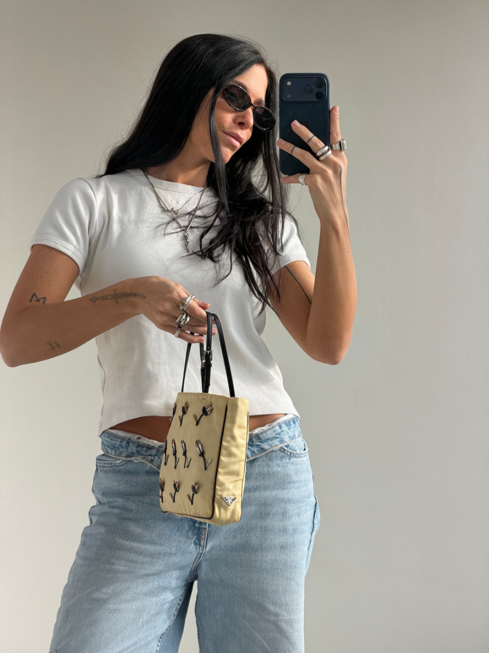 RR ARCHIVE Prada Nylon Tessuto Appliqué Mini Bag