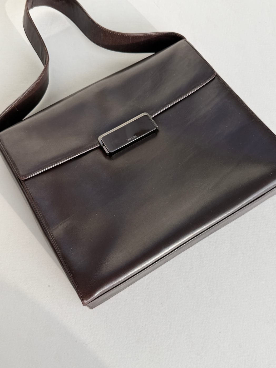 RR ARCHIVE Prada Militare Leather Handbag