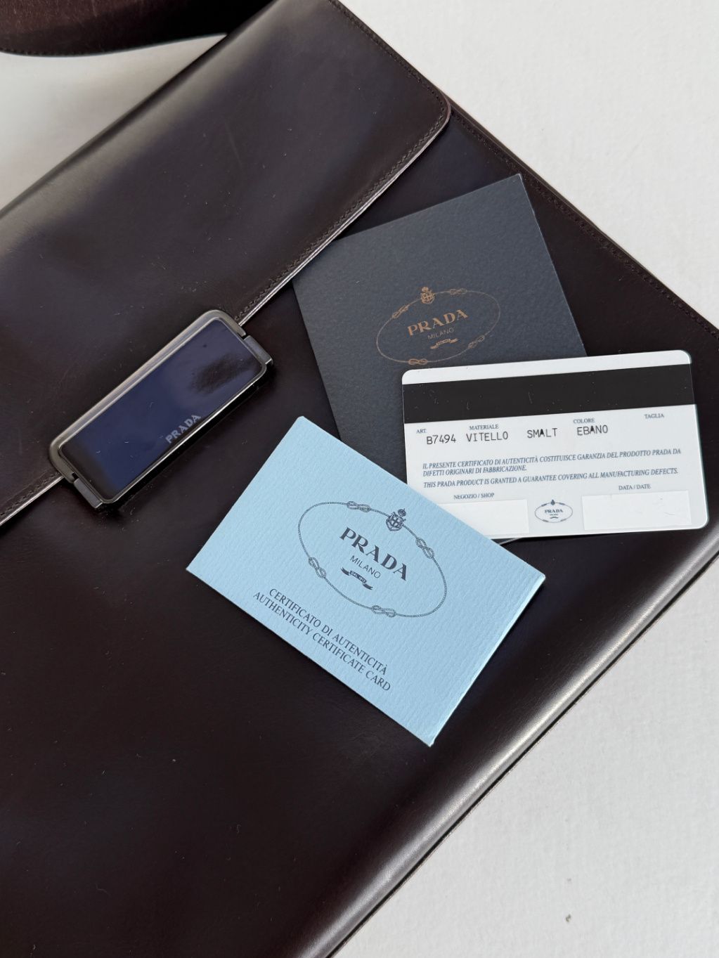 RR ARCHIVE Prada Militare Leather Handbag