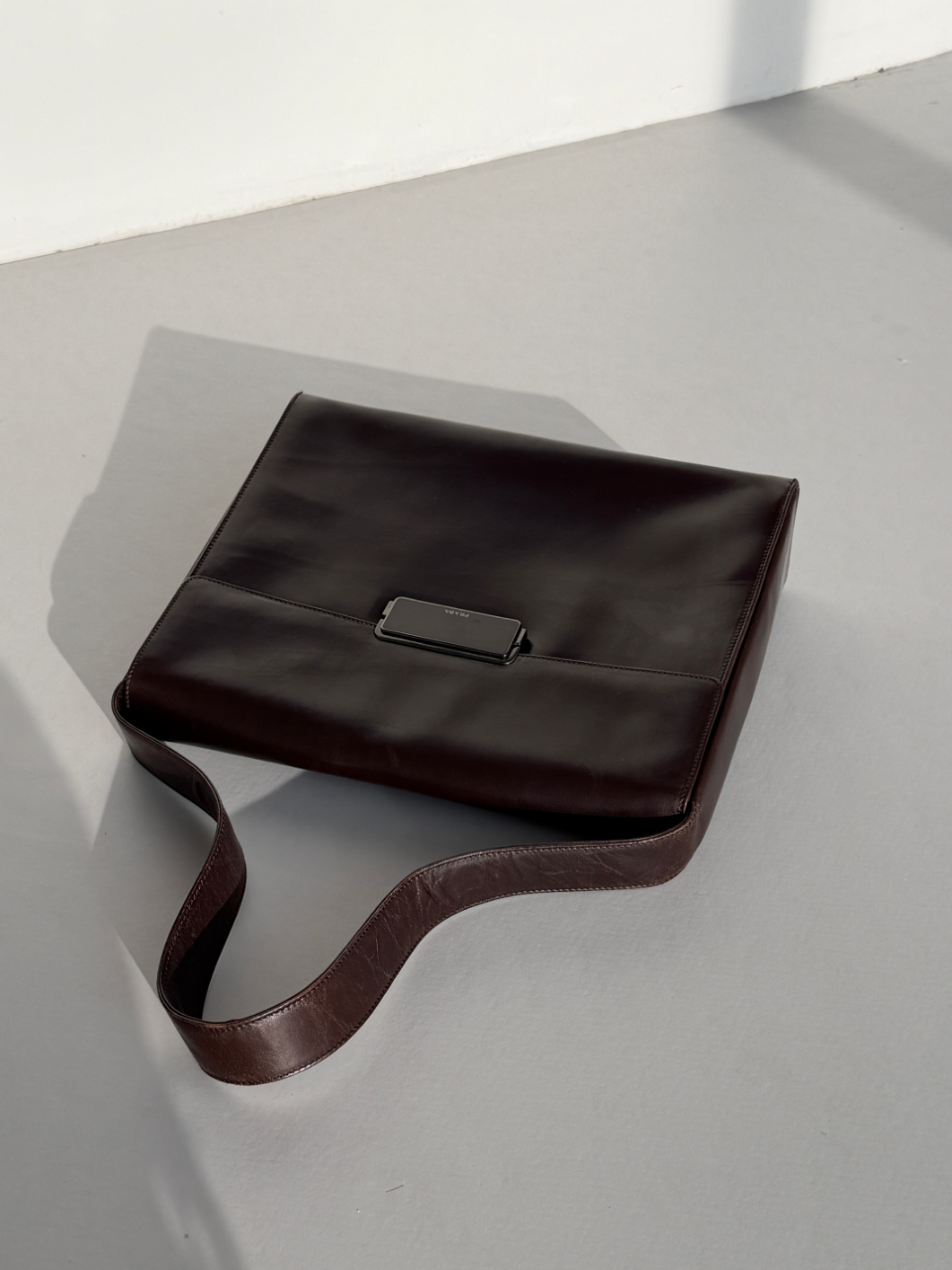 RR ARCHIVE Prada Militare Leather Handbag