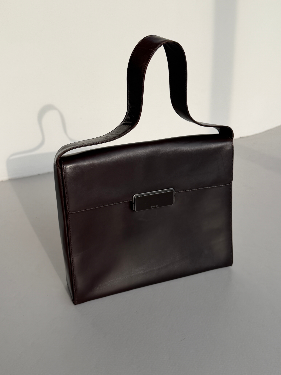 RR ARCHIVE Prada Militare Leather Handbag