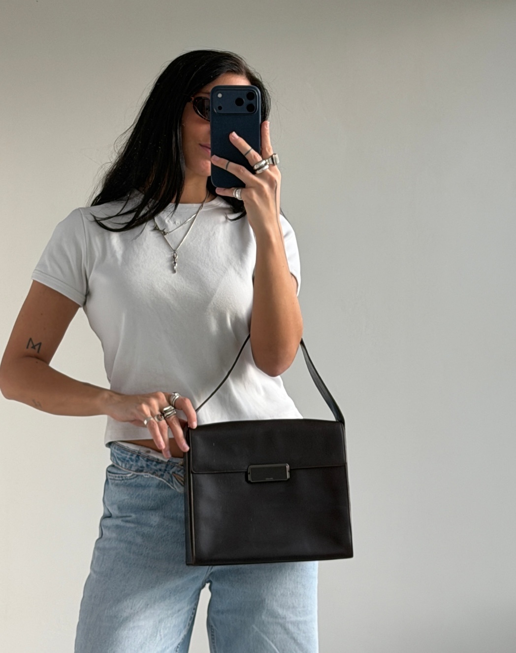 RR ARCHIVE Prada Militare Leather Handbag