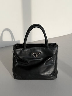 RR ARCHIVE Prada Leather Double Handle Bag