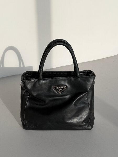 RR ARCHIVE Prada Leather Double Handle Bag