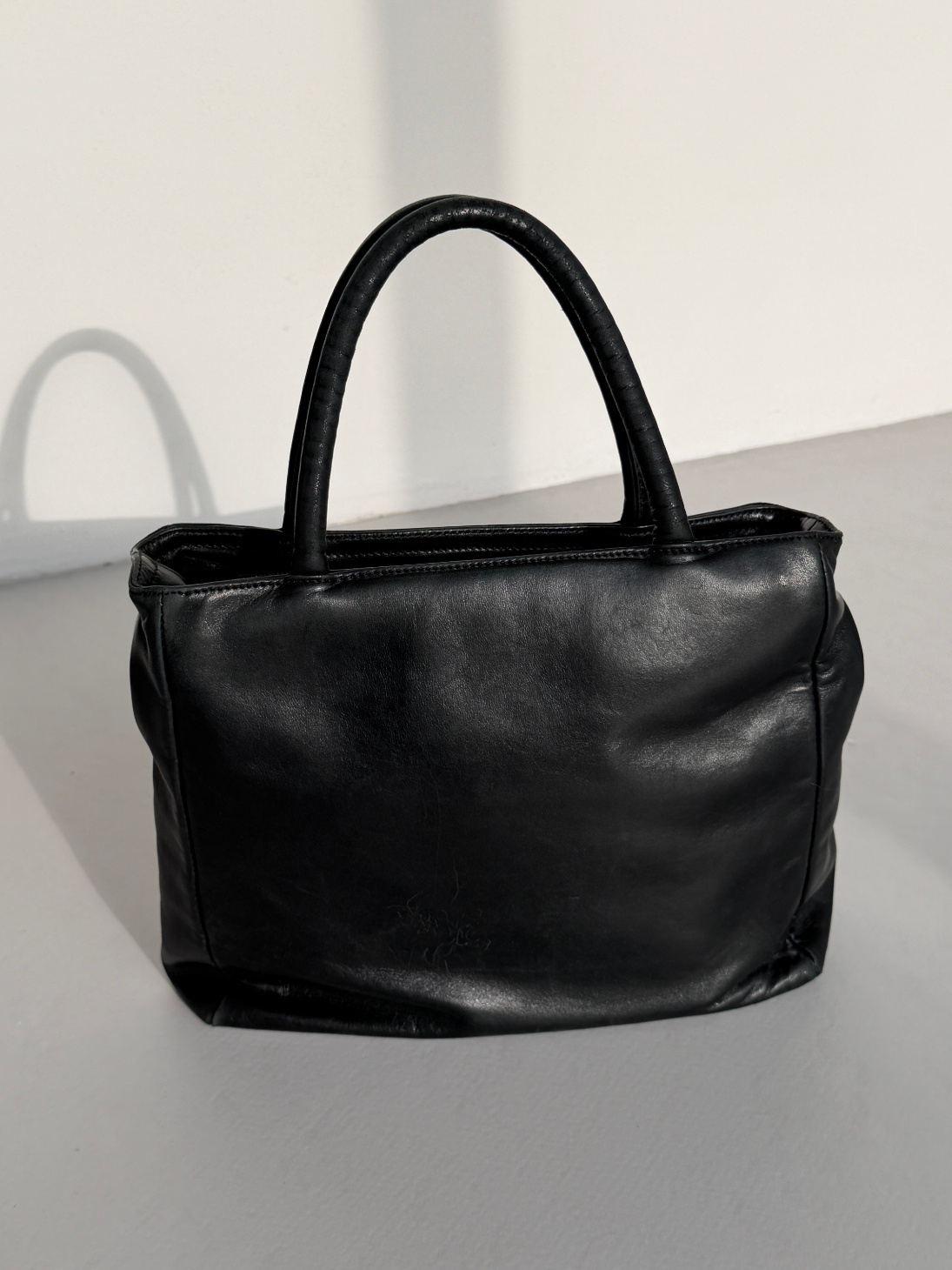 RR ARCHIVE Prada Leather Double Handle Bag