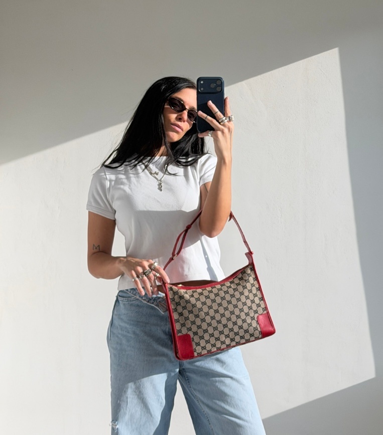 RR ARCHIVE Gucci GG Canvas Shoulder Bag