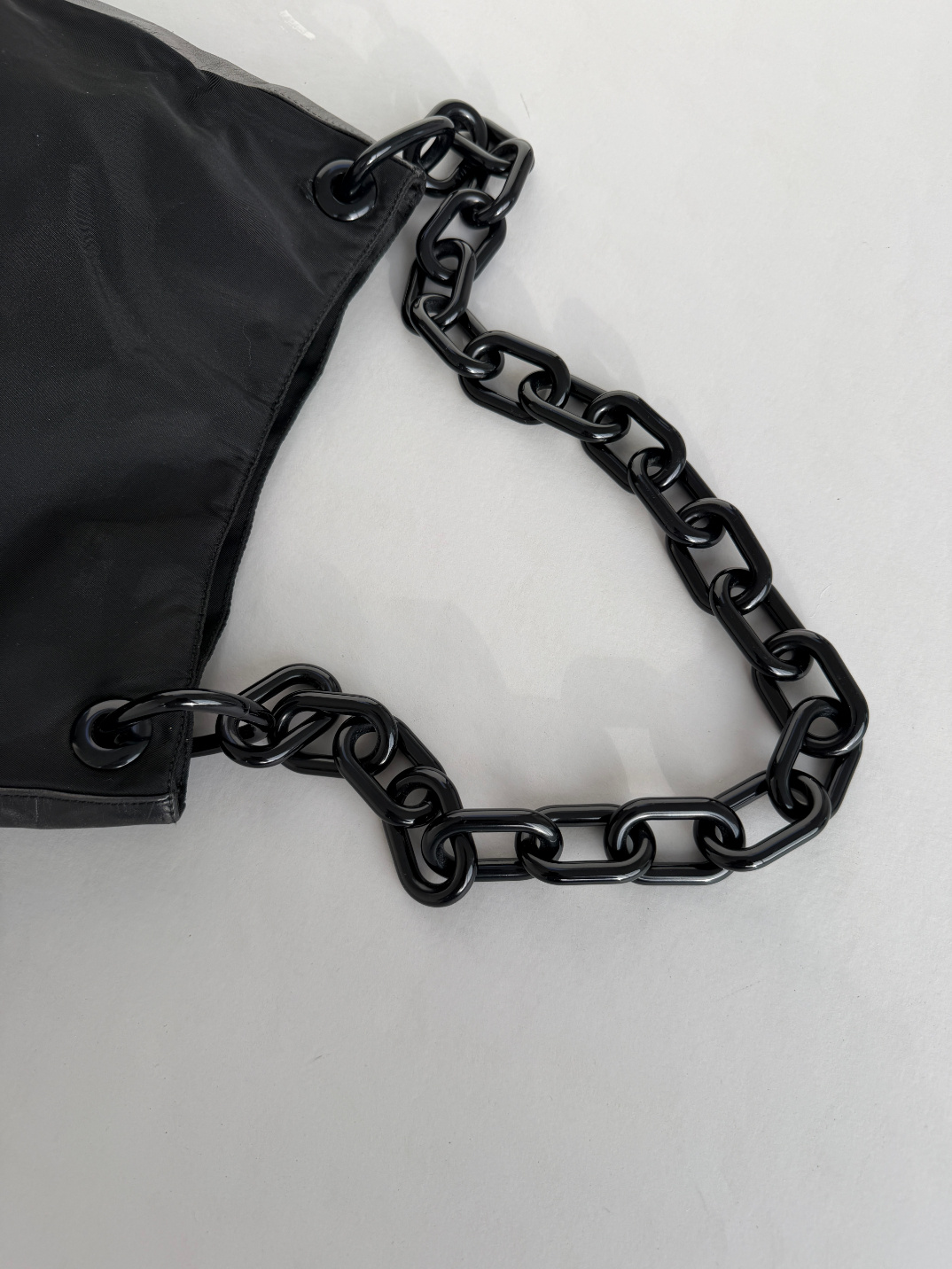 RR ARCHIVE Prada Ring Handle Nylon Bag