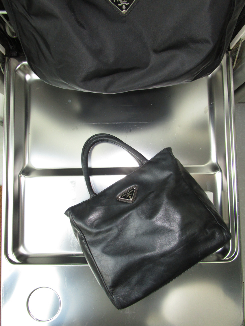 RR ARCHIVE Prada Leather Double Handle Bag