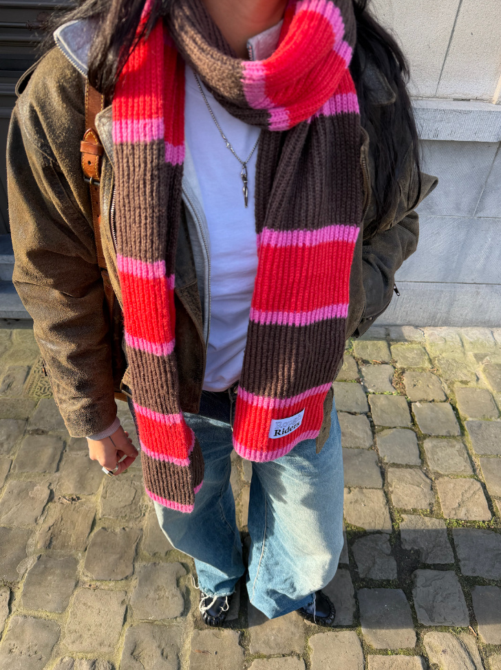 Rough Riders RR Striped Scarf