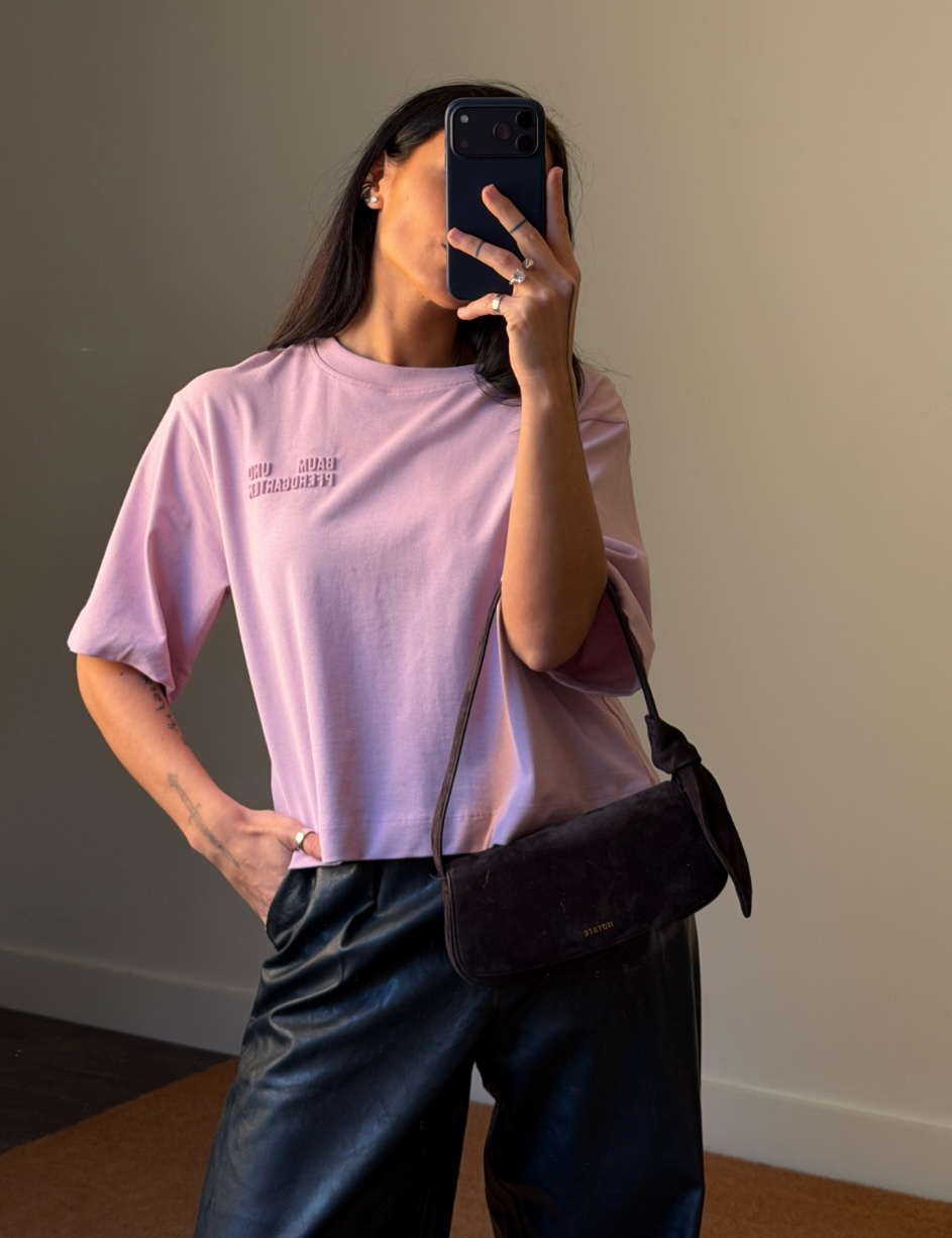 Rotate Suede Knot Strap Bag