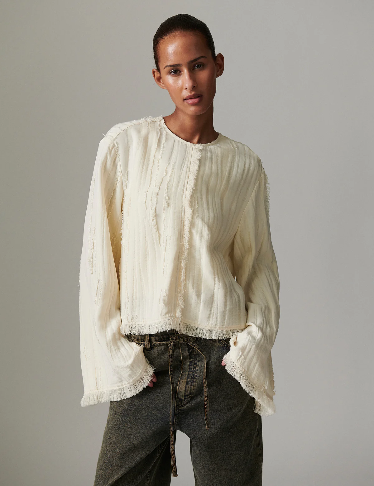 DAY Ralph Structured Fringes Blouse