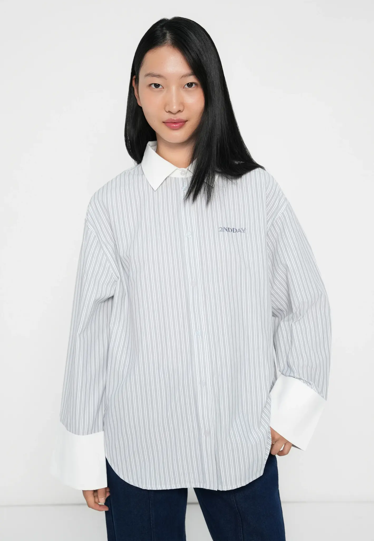 2ndday Claren Cotton Stripes Shirt