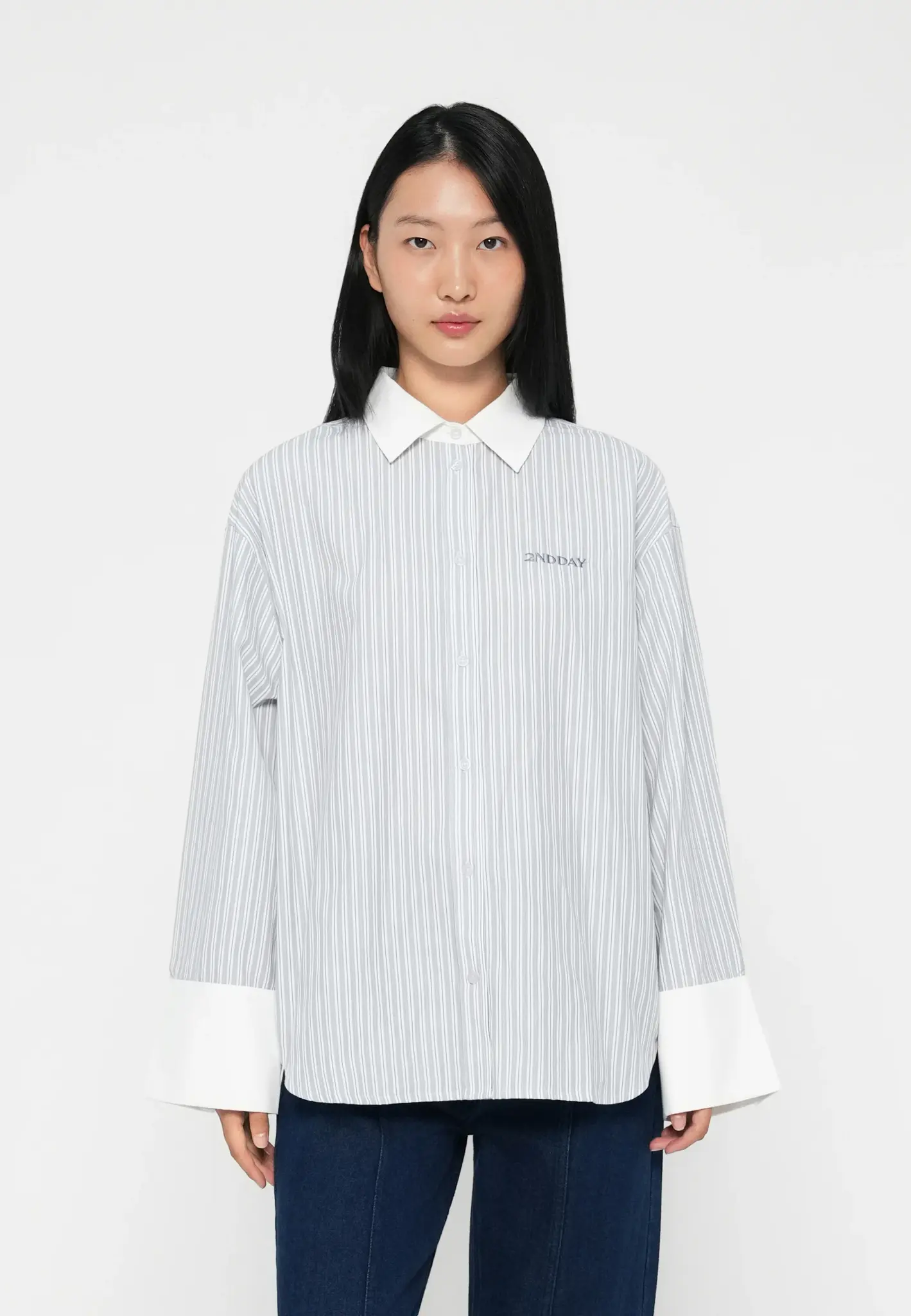 2ndday Claren Cotton Stripes Shirt