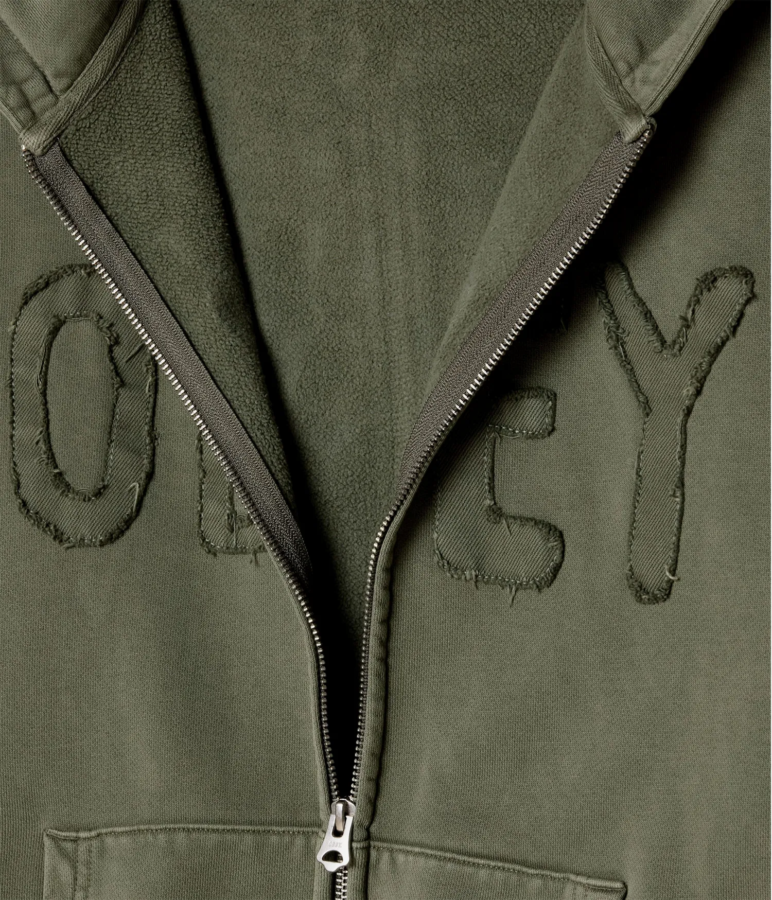 Obey Men Hybrid Faded Zip Hoodie