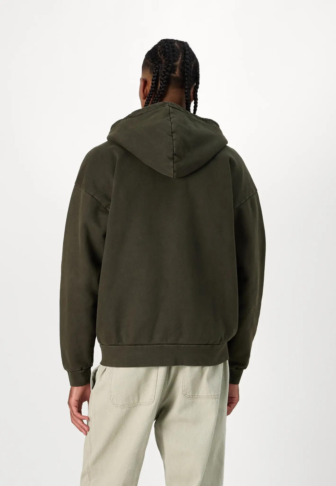 Obey Men Lowercase Pigment Zip Hoodie