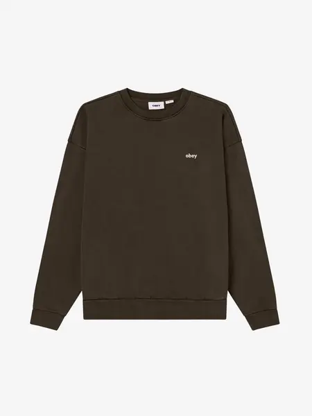 Obey Men Lowercase Pigment Crewneck Sweater
