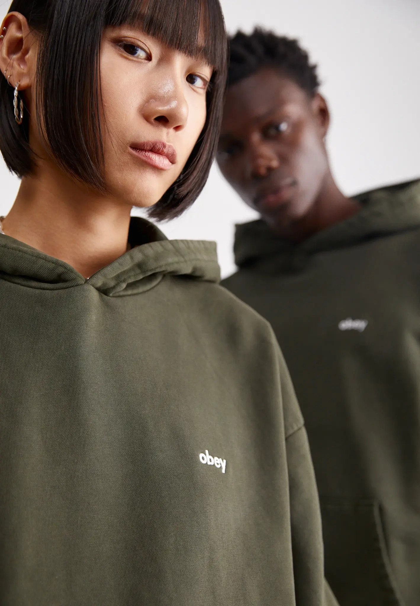 Obey Men Lowercase Pigment Hoodie