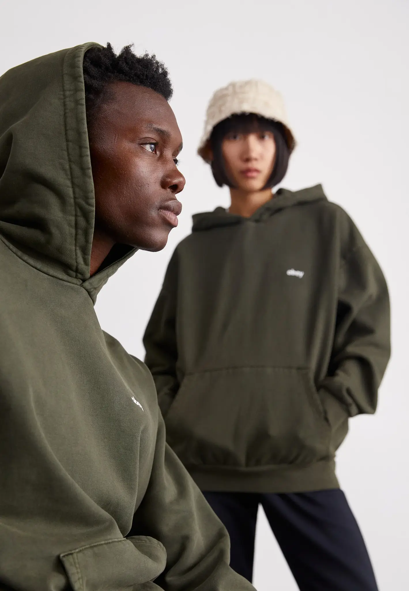 Obey Men Lowercase Pigment Hoodie