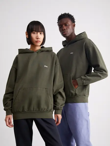 Obey Men Lowercase Pigment Hoodie