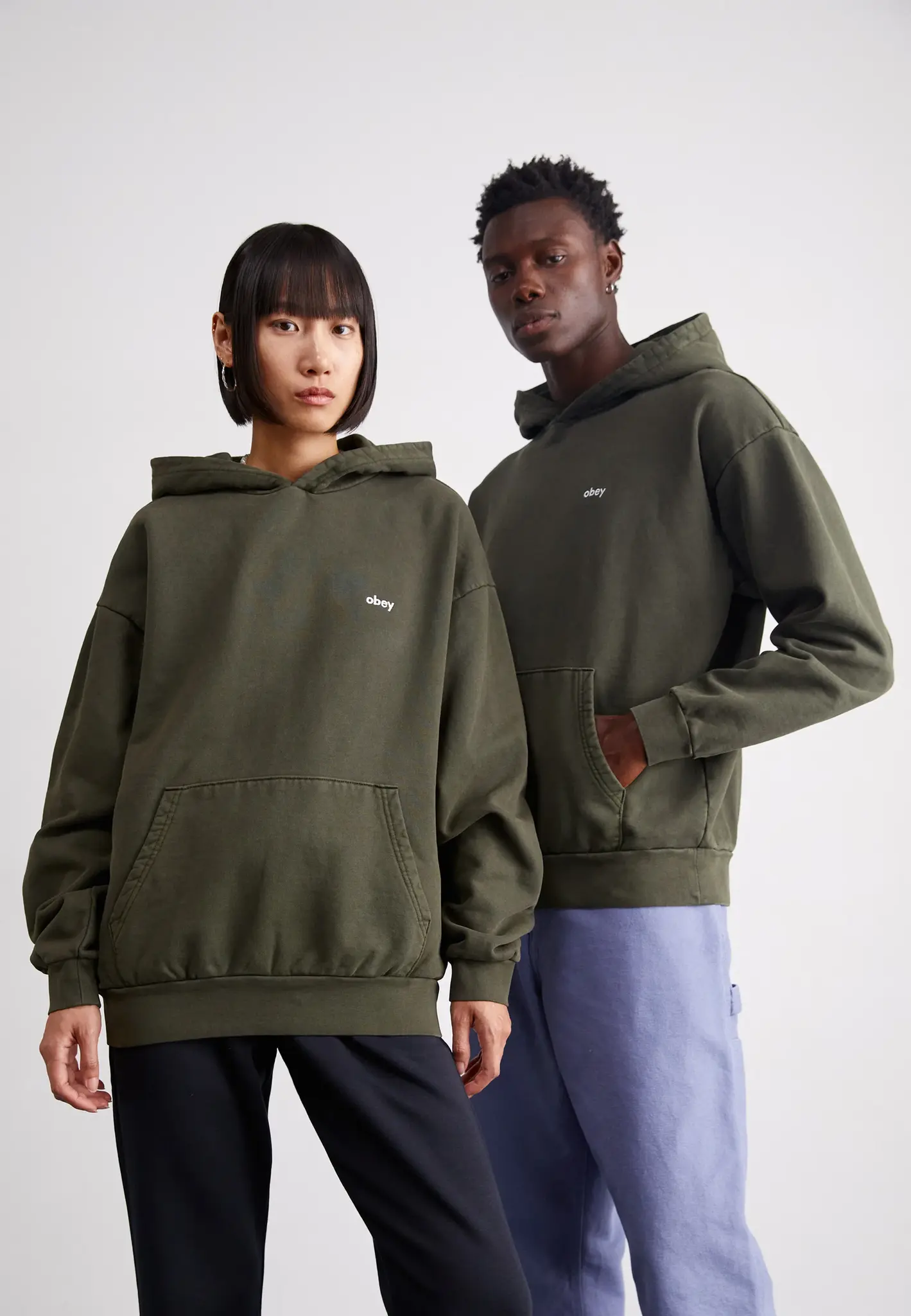 Obey Men Lowercase Pigment Hoodie