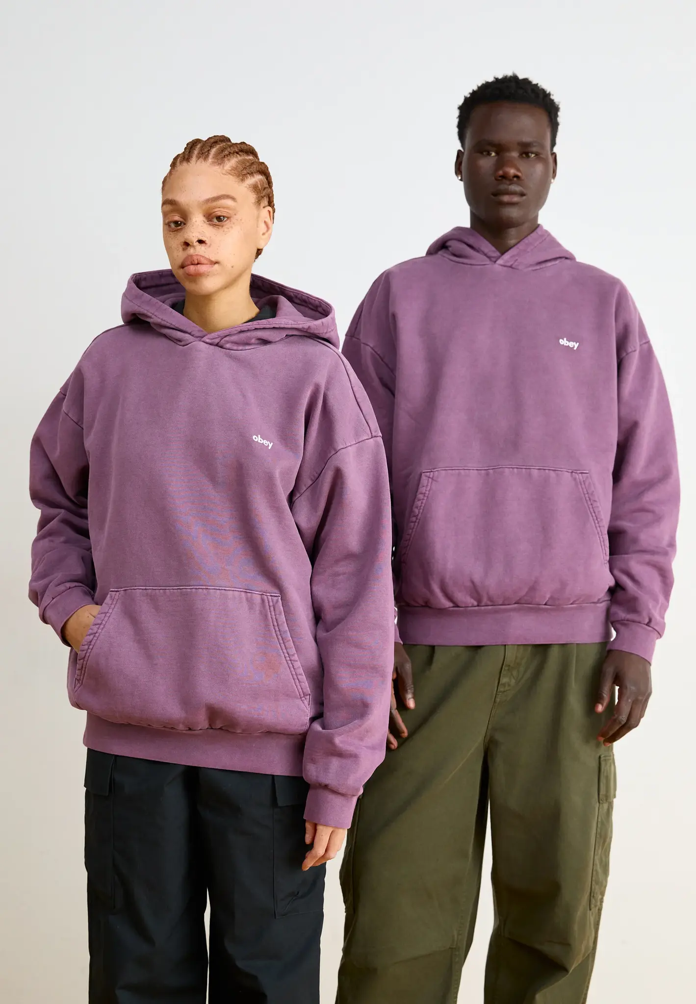 Obey Men Lowercase Pigment Hoodie