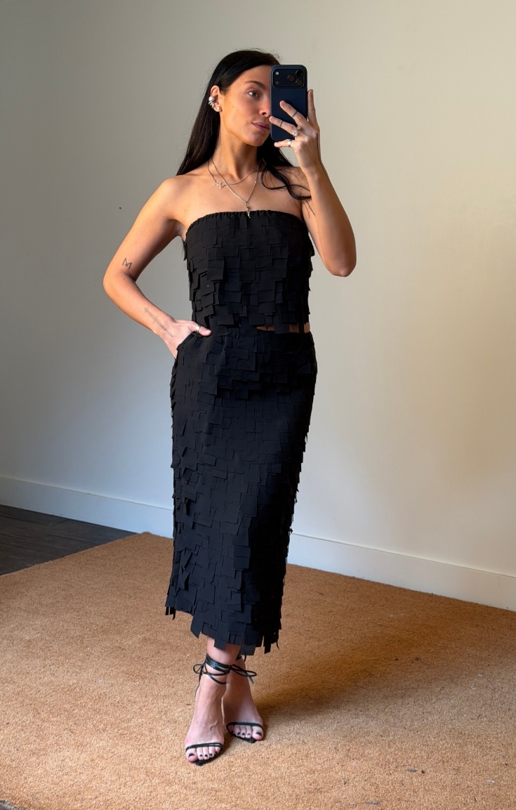 Façon Jacmin Tobi Fringe Bustier Top