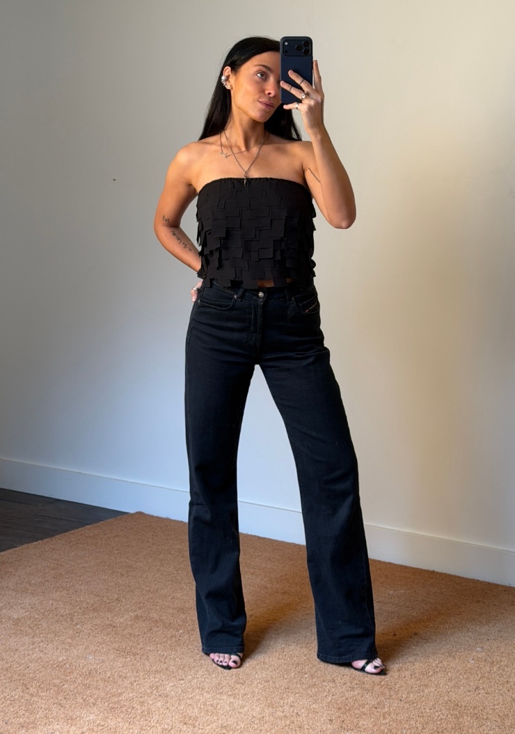 Façon Jacmin Tobi Fringe Bustier Top