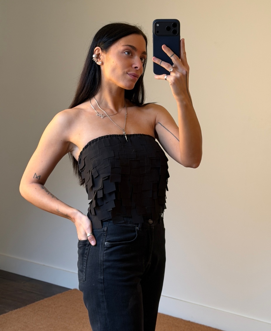 Façon Jacmin Tobi Fringe Bustier Top