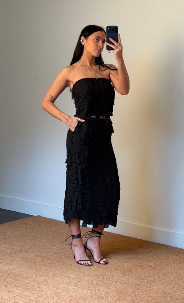 Façon Jacmin Julia Long Fringes Skirt