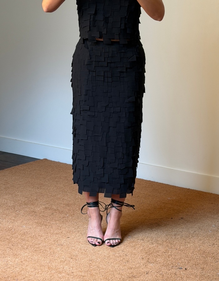 Façon Jacmin Julia Long Fringes Skirt