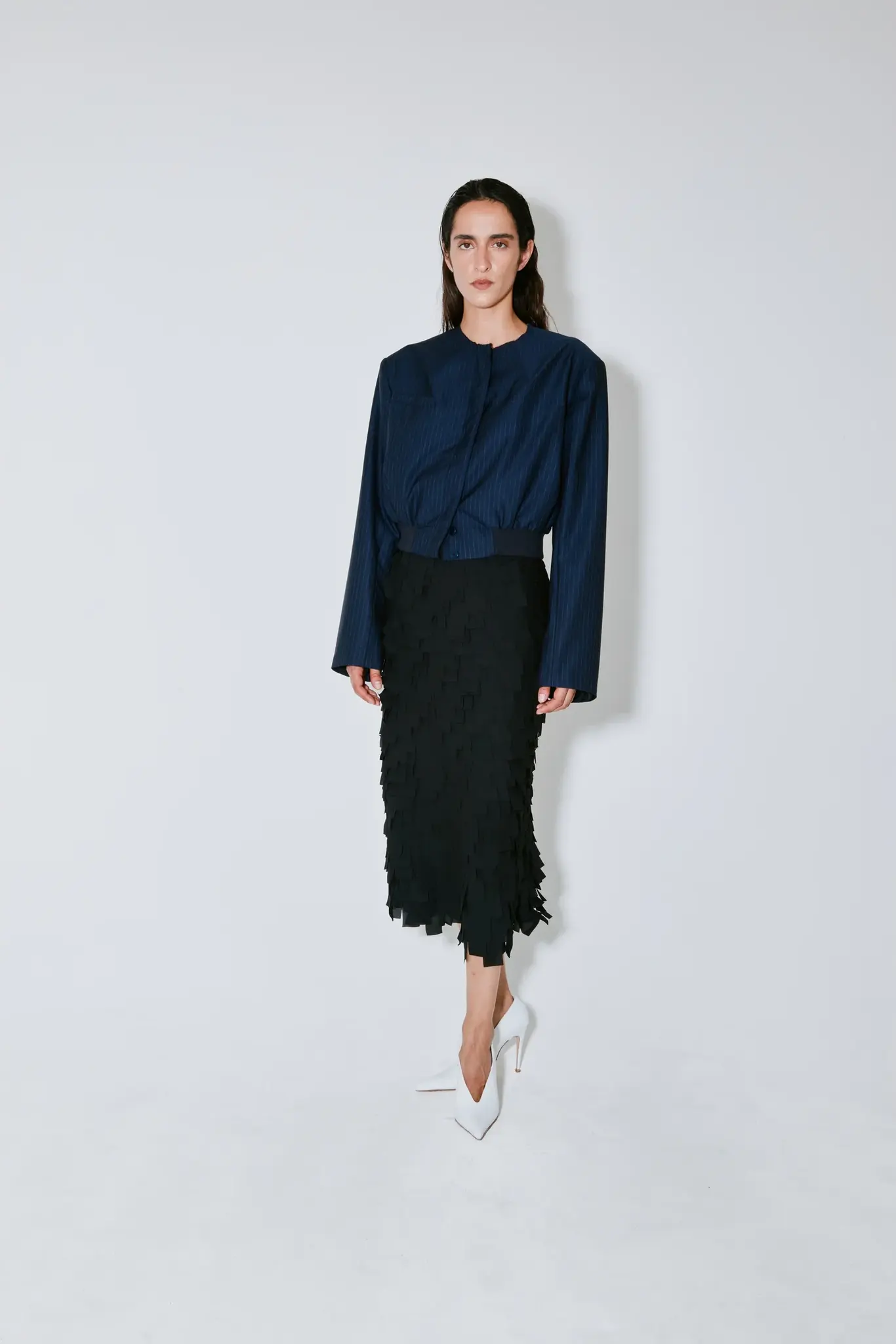 Façon Jacmin Julia Long Fringes Skirt