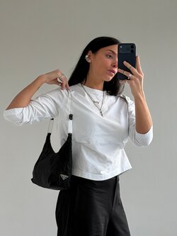 RR ARCHIVE Prada Nylon Plexi Handle Tote