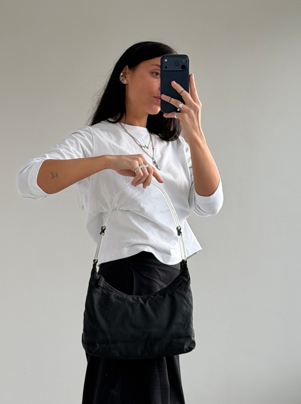 RR ARCHIVE Prada Nylon Plexi Handle Tote