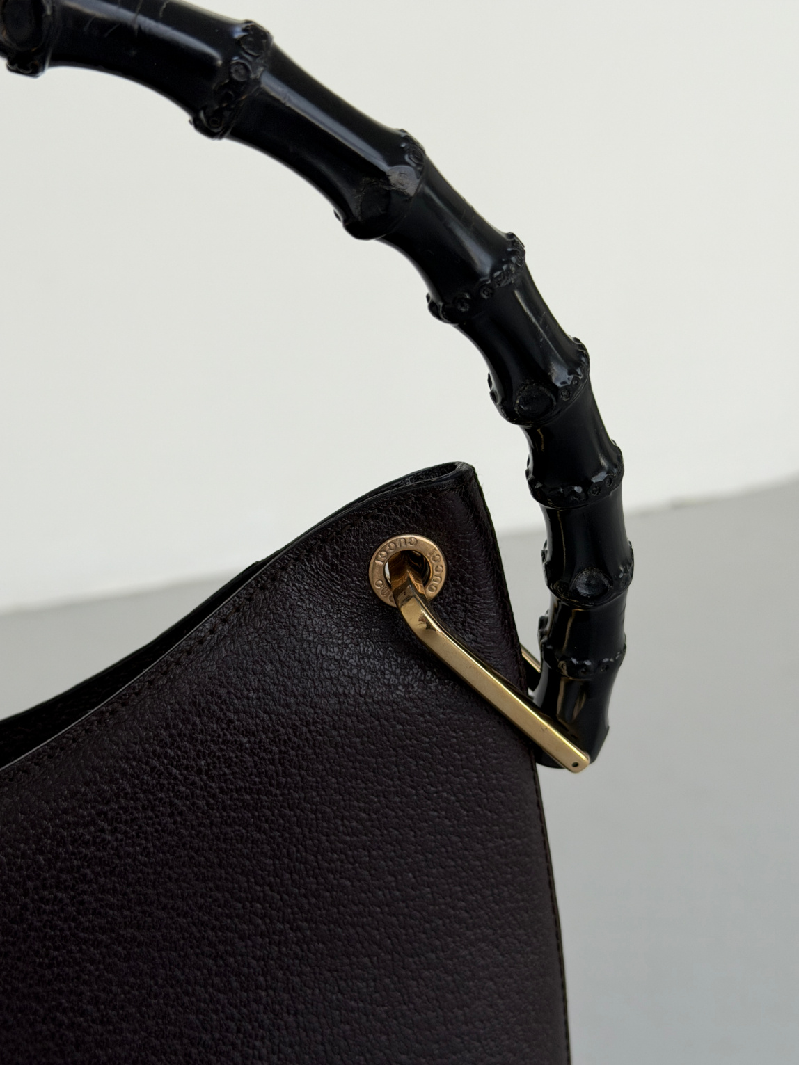 RR ARCHIVE Gucci Bamboo Leather Handbag