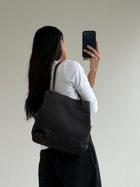 RR ARCHIVE Gucci GG Canvas Gifford Tote Bag