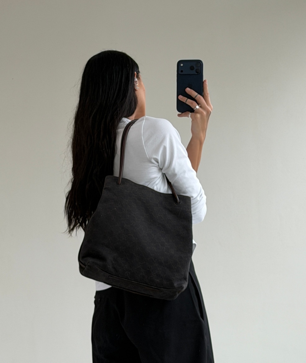 RR ARCHIVE Gucci GG Canvas Gifford Tote Bag