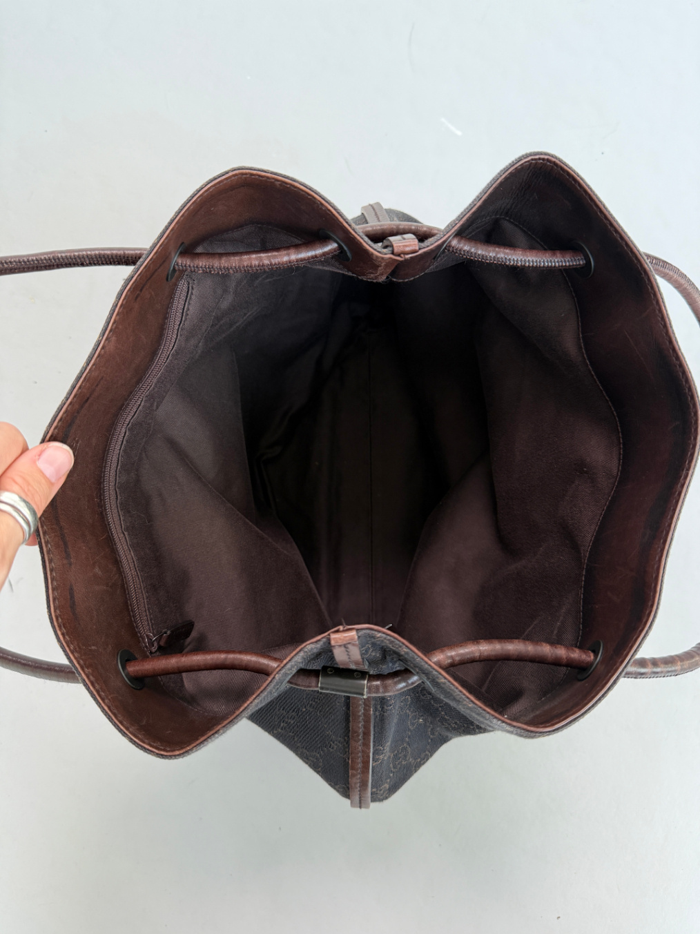 RR ARCHIVE Gucci GG Canvas Gifford Tote Bag