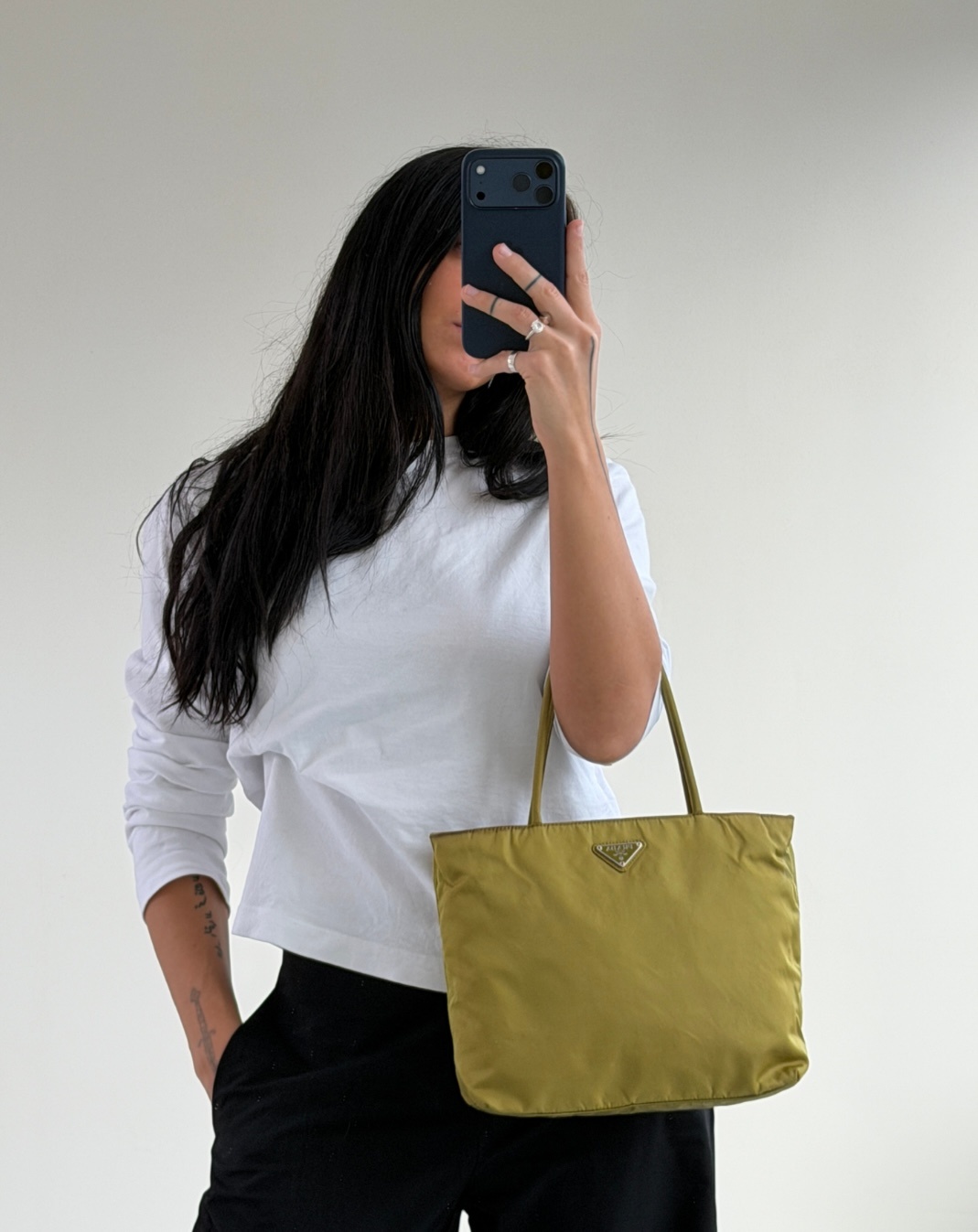 RR ARCHIVE Prada Nylon Double Handle Totebag